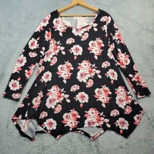 Larace Womens Tunic Size Medium Floral Print